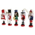 thumbnail image 1 of Modelo Marioneta Marioneta Estatuilla Decoración Adorno de Navidad Real Árbol de Navidad Banda 5pcs CUTICAT Muñecas de cascanueces de madera, 1 of 8