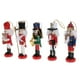 thumbnail image 1 of Soldados de cascanueces de madera tradicionales de 5 pulgadas Banda 5pcs, 1 of 9