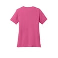 thumbnail image 6 of Port & Company LPC54V Ladies Core Cotton V-Neck Tees, Sangria - Large, 6 of 6