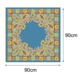 thumbnail image 3 of Soumake Big Cashew Flower Print Hair Scarf Sun Protection Imitation Silk Square Smooth Retro Neckerchief Scarf For Outdoor Fashion, 3 of 8