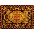 thumbnail image 1 of Ahgly Company Indoor Rectangle Medallion Yellow French Area Rugs, 2' x 4', 1 of 4