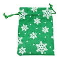 thumbnail image 2 of Gnmfd Christmas Snowflake Gift Bag Linen Candy Bag, Holiday Party Favor Bag for Treats Small Gifts, Seasonal Decorations for Christmas Holiday Party, Tree Ornaments and Gift Wrapping, 2 of 5