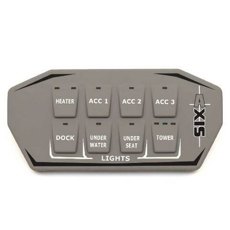 Axis Boat Dashboard Keypad 3747030 | Lights Gray Rubber