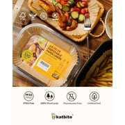 Katbite Air Fryer Liners, 100PCS, 8x5.5 Inch, Disposable Rectangle Basket Liners for Easy Cleanup