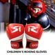 thumbnail image 5 of Guantes de Boxeo Cgtredaw de Cuero PU Con Protección Deportiva para Entrenamiento Rojo, 5 of 7