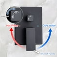 thumbnail image 5 of Rainlex One-Handle 1-Spray Setting Matte Black Bathtub Shower Faucet, 5 of 10