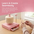 thumbnail image 5 of Portable Multi-Functional Yarn Holder Spinner with Phone Stand, Detachable Yarn Spool Box & Crochet Accessories Organizer for Knitting Lovers(Pink), 5 of 6
