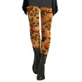thumbnail image 2 of Hkoxplj Leggings for Women Halloween Leggings High Waisted Leggings Soft Stretchy Full Length Footless Pants Pumpkin Bat Spider Print Fall Winter Cute Leggings for Daily Wear Yoga Workout Leggings, 2 of 5