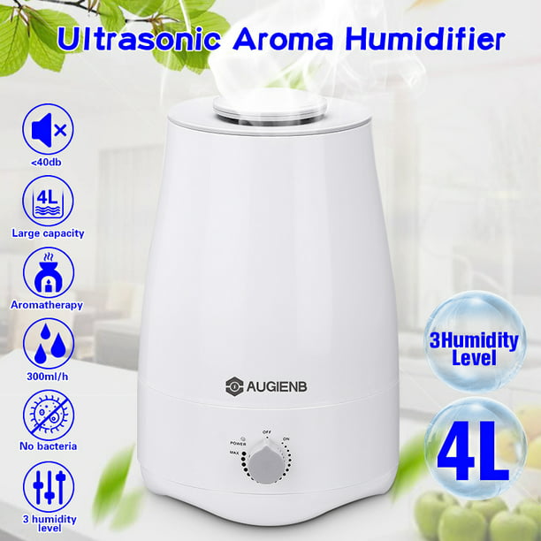 Cool Mist Humidifier 40db Quiet Ultrasonic Humidifiers For Bedroom 4l Air Humidifier For 24 Hours Of Run Time 360 Nozzle Auto Shut Off And Easy To Clean Walmart Com Walmart Com