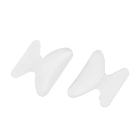 Household Office Silicone Anti Slip Increase Height Glasses Nose Pad White Pair