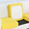 thumbnail image 3 of Funda de sofá elástica gruesa de color sólido, protector de sala de estar, funda de sofá para niños, funda de asiento, cojín lavable y extraíble, 1 unidad, 3 of 5