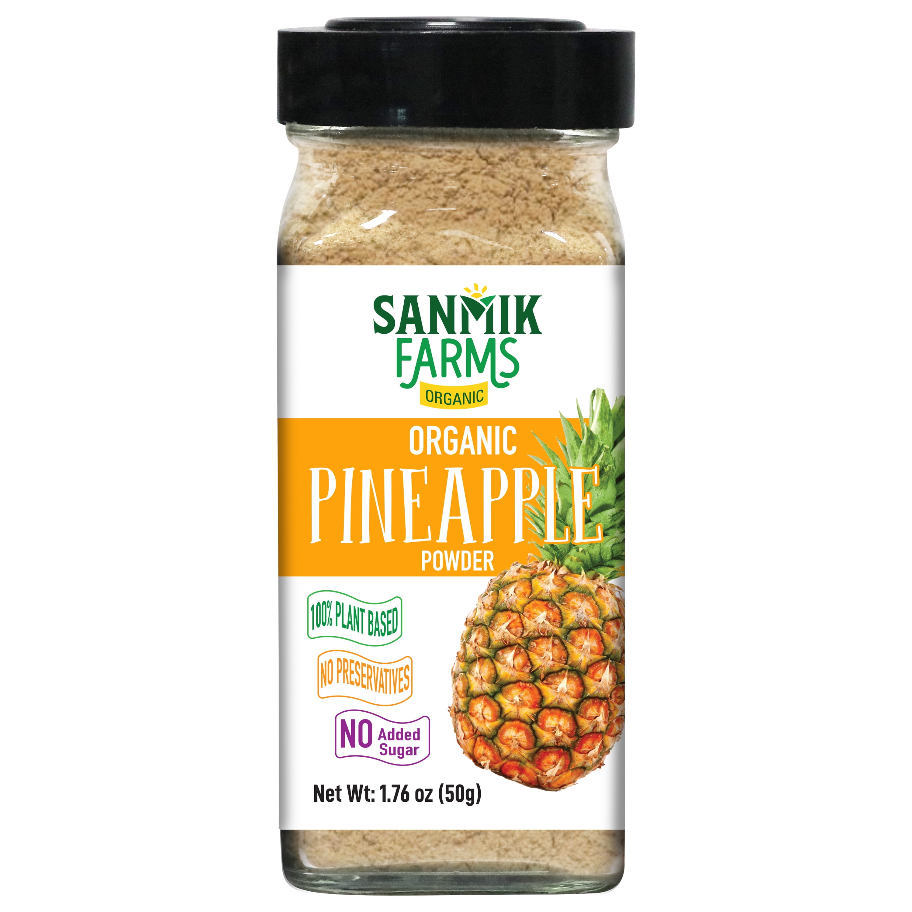 Sanmik Farms Organic Pineapple Seasoning Powder, 1.76 oz.