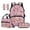 Pink Tree Camo, variant on Galaxy Planets Print School Backpack for Girls 4 pcs Backpacks with Lunch Bag Pencil Box Set 17 Inch Large Travel School Bag for Girls Camping Rucksack Casual Daypack