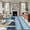 Blue, variant on 5'x8' Area Rugs, Coastal Starfish Indoor Outdoor Area Rug for Living Room Bedroom, Blue Wooden Grain Seashells Country Washable Bathroom Rugs Kitchen Floor Carpet Mats Home Decor Aesthetic