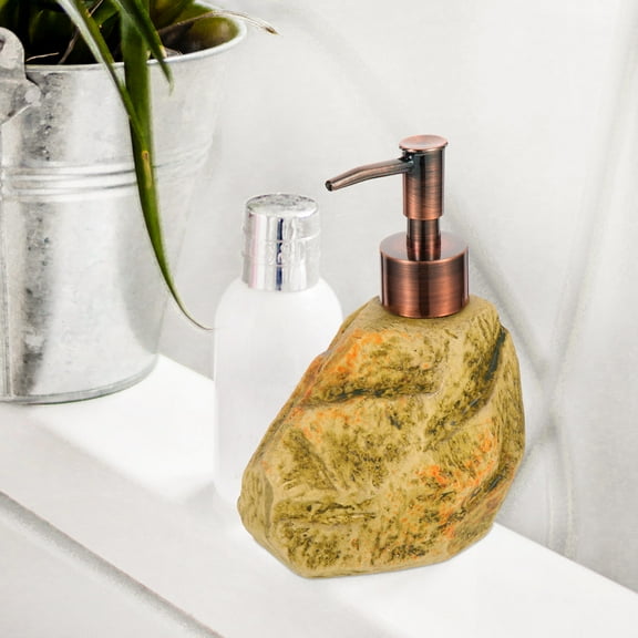 Soimiss Ceramic Pump Bottle Multi Color Refillable Shampoo Dispenser for Bathroom Kitchen