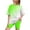 Green, variant on Toddler Summer Outfits for Girls Solid Crewneck Top T-Shirt & Biker Shorts Set 2 Piece Tracksuit Size 5-15 Years