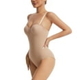 thumbnail image 4 of Shapewear Bodysuit for Women with Chest Pad Tummy Control Body Shaper for Women Hip Lifting Function (Beige), 4 of 4