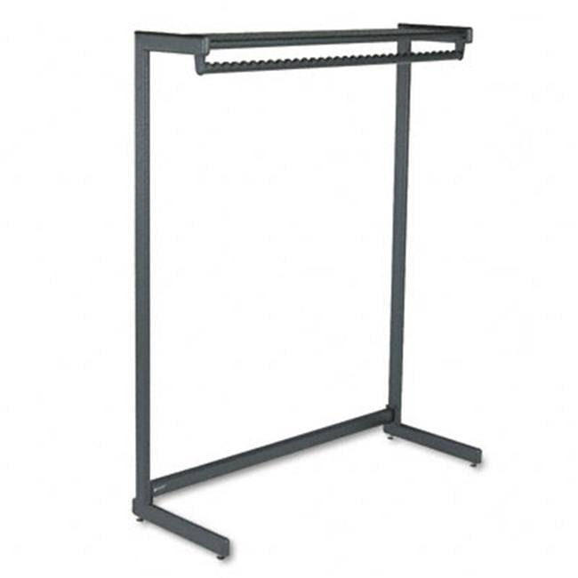 Quartet 20214 48   Wide Single-Side Garment Rack with Shelf  Steel  Black Powder Coat