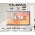 thumbnail image 6 of MountLiving Full Motion TV Wall Mount, Corner & Regular Wall Use, 31.22" Extra Long Arms, for 26-70 Inch TVs, Max VESA 400x400mm, 80 lbs Capacity, Fits Single Stud, 6 of 8