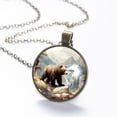 thumbnail image 6 of Bear Necklace Personalized Custom Photo Round Pendant Adjustable Stainless Steel Necklaces with Gift Box for Men Women Mothers Valentine's Jewelry Gift, 6 of 6
