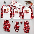 thumbnail image 2 of Oh Snap! Gingerbread Christmas Pajamas for Family and Dog, Plaid Holiday PJ Sets, Plus Size Available, 2 of 7