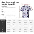 thumbnail image 4 of Fotbe Daisies Flowers Hawaiian Shirt for Men Unisex Summer Beach Casual Short Sleeve Cotton Linen Button Down Shirts-Large, 4 of 5