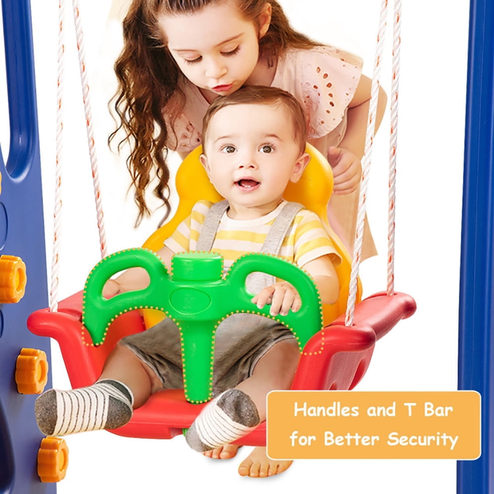 Barara King Indoor Toddlers Slide Playset,Kids Climbers Playground,3-in-1 Junior Children Climber Slide Playset