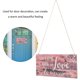 thumbnail image 3 of 5 Sets Wooden Hanging Sign Board Pastoral Style Shop Holiday Door Wall Decoration Plaque, 3 of 3