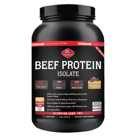 Olympian Labs Performance Sports Nutrition Beef Protein, 2 (Best Tasting Beef Protein)