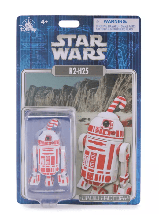 Disney Parks R2-H25 Droid Factory Figure Red Holiday Star Wars Toy