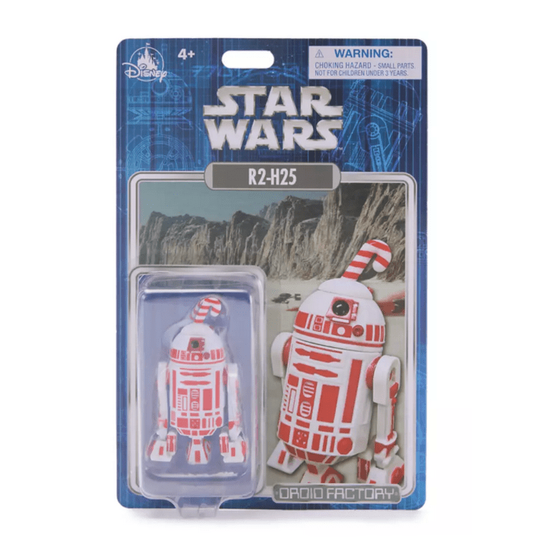 Disney Parks R2-H25 Droid Factory Figure Red Holiday Star Wars Toy