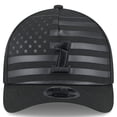 thumbnail image 2 of Men's New Era Black Ross Chastain American Flag 9FORTY M-Crown A-Frame Adjustable Hat, 2 of 5