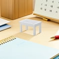 thumbnail image 2 of pieza de mesa de té de madera, modelo creativo de mesa de centro, miniadorno de muebles (blanco), 2 of 8