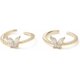 thumbnail image 4 of Anillo abierto con circonita cúbica transparente y diseño de mariposa chapado en oro de 16 quilates para mujer, 1,3 mm de diámetro interior: 17 mm., 4 of 4