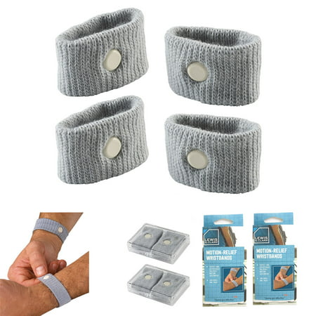 4 Motion Relief Wrist bands Nausea Sickness Wrist Band Boat Car Plane Travel