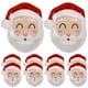 thumbnail image 1 of KAKOWELY 10 platos de papel desechables para fiestas navideñas, platos de Papá Noel para la cena, platos de postre para fiestas navideñas., 1 of 5