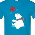 thumbnail image 4 of Inktastic Polar Bear, Bear with Scarf, Cute Bear, Snowflakes T-Shirt, 4 of 5