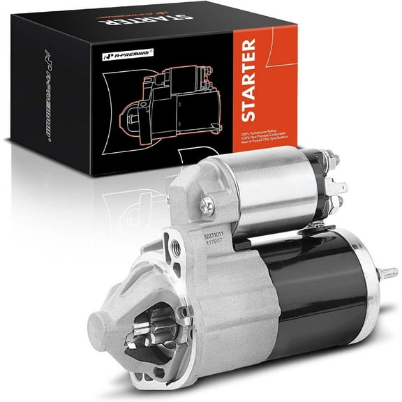 A-Premium Starter Motor Compatible with Mitsubishi Eclipse 2006-2012 V6 3.8L, Endeavor 2004-2011 V6 3.8L, Galant 2004-2009 V6 3.8L, 12V 1.3KW 8-Tooth Clockwise, Replace# M0T20571, MR994145