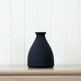 thumbnail image 3 of Nearly Natural 10in. Cone Stone Vase Black Matte, Black, 3 of 4