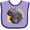 Lavender and Purple, variant on Inktastic Colorful Lurking Gator Boys or Girls Baby Bib