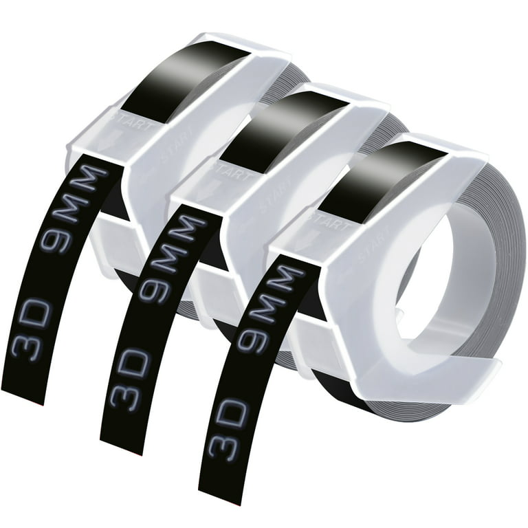 DYMO Embossing Label Maker with 6 Colour 3D Label Tape 3/8'' Dymo Omega  Maker