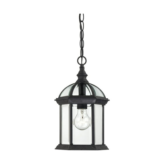 Nuvo 60-4979 - Boxwood - 1 Light - 14" Outdoor Hanging W/ Clear Beveled Glass