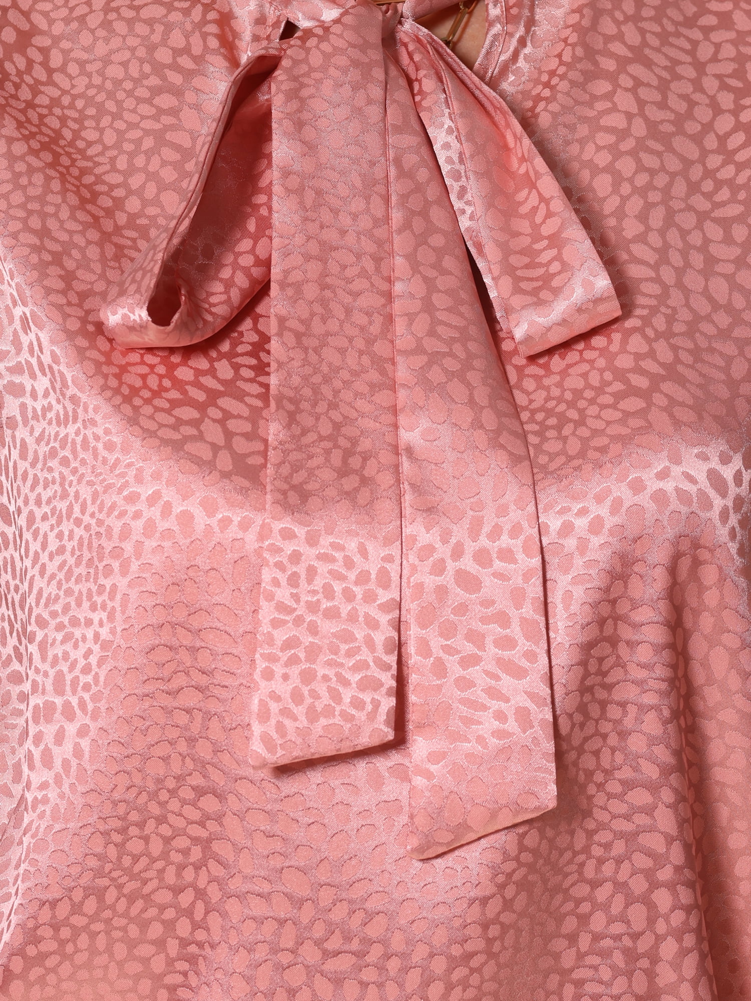 DARING DIVA Women's Ruffled Cap Sleeve Work Polka Dots Blouses XL Pink