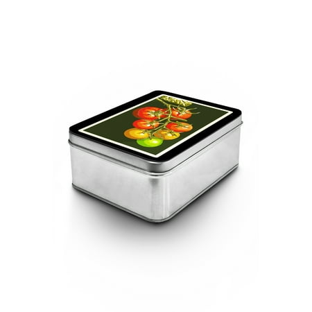 Tomato Press - Tomatoes - Letterpress - Lantern Press Poster (Keepsake Tin)