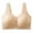 Beige, variant on Srogem Wireless Front Closure Bras for Women No Underwire Comfort Full Coverage Smooth Seamless Bra Bralettes
