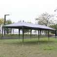 thumbnail image 6 of EDOEMSE Outdoor Gazebo Tent, Canopy Tent, Outdoor Sun Shade Shelter, 10'x30' Outdoor Party Tent with 8 Removable Sidewalls, Waterproof Canopy Patio Wedding Gazebo, Black, 6 of 15