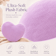 thumbnail image 6 of Heart Pillow Purple Throw Pillows 8 Inch Fuzzy Cute Pillows for Bed Livingroom Home Decor Cushion Decorative Soft Pillows, 6 of 8