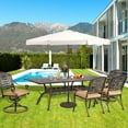 thumbnail image 6 of TPHORK Cast Aluminum 86" Rectangular Patio Dining Table,Outdoor Dining Table for 8-10,Patio Metal Dining Table with Umbrella Hole for Backyard,Garden,Poolside, 6 of 8
