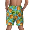thumbnail image 4 of Goofa Pineapple Printed Men's Swim Trunks Board Shorts Quick Dry Mens Swimming Trunks with Compression Liner,Breathable Fit Hawaii Beach Shorts-Medium, 4 of 9