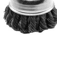 thumbnail image 4 of Riwesomey Cepillo de alambre de acero Rueda de crimpado anudada retorcida Taladro de mano eléctrico Herramientas de eliminación de pintura oxidada Herramientas eléctricas No.02, 4 of 6